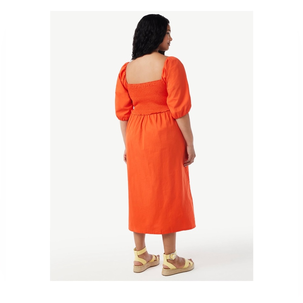 FREE ASSEMBLY | Women’s Smocked Midi Dress
